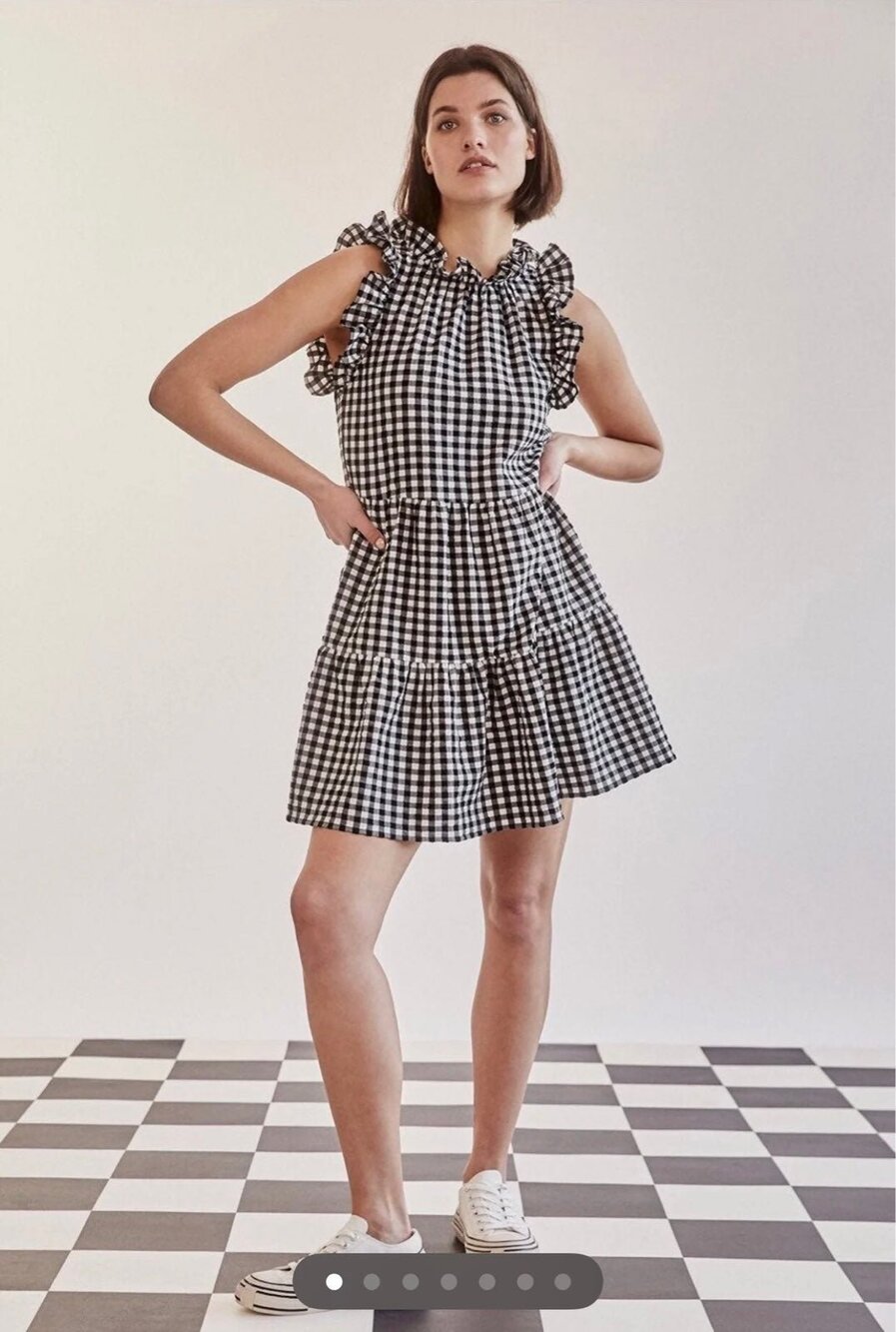 NWT❤️Maeve Lida Ruffled Mini Dress szL - Picture 1 of 7